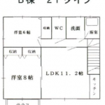 【賃貸アパート】東根市神町北二丁目 アメニティパレス B202 2LDK