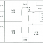 【賃貸アパート】東根市二条通り コーポフローラル123号 3DK